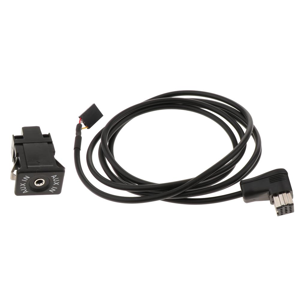Car USB AUX Switch Socket with Wire Harness Cable Adapter for Pioneer