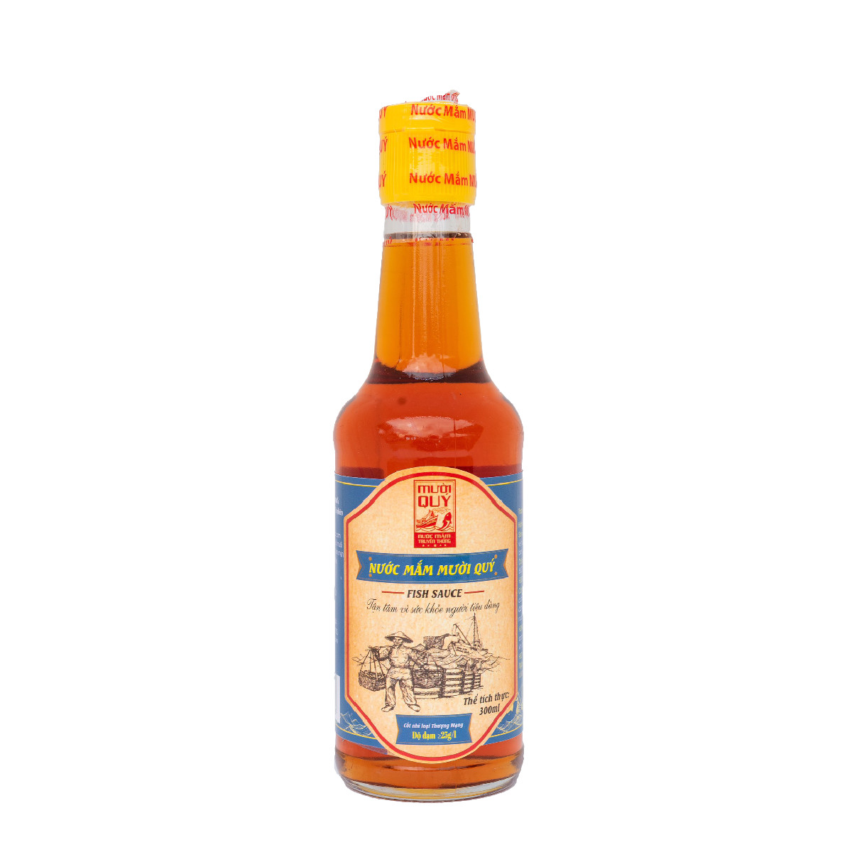 Nước Mắm Thượng Hạng 25g/l (25 độ đạm) - Chai 300ml - Mười Quý