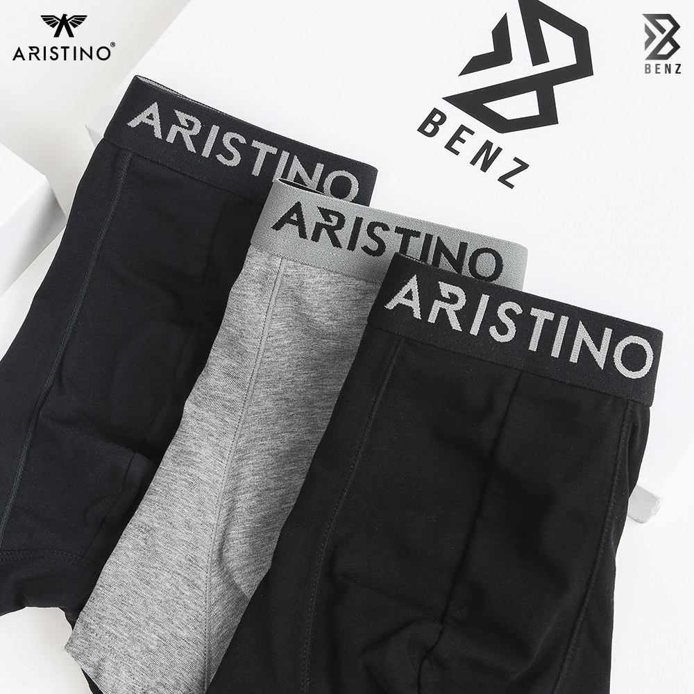 Combo 3 quân sịp đùi nam, set 3 quần lót boxer nam Aristino chất liệu cotton kháng khuẩn, khử mùi, co giãn 4 chiều thấm hút mồ hôi cực tốt ABX03707