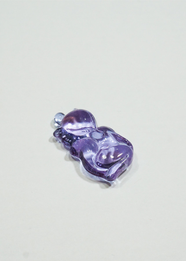 Mặt dây Hồ Ly sexy đá Topaz tím Tình Duyên - mạng Hỏa