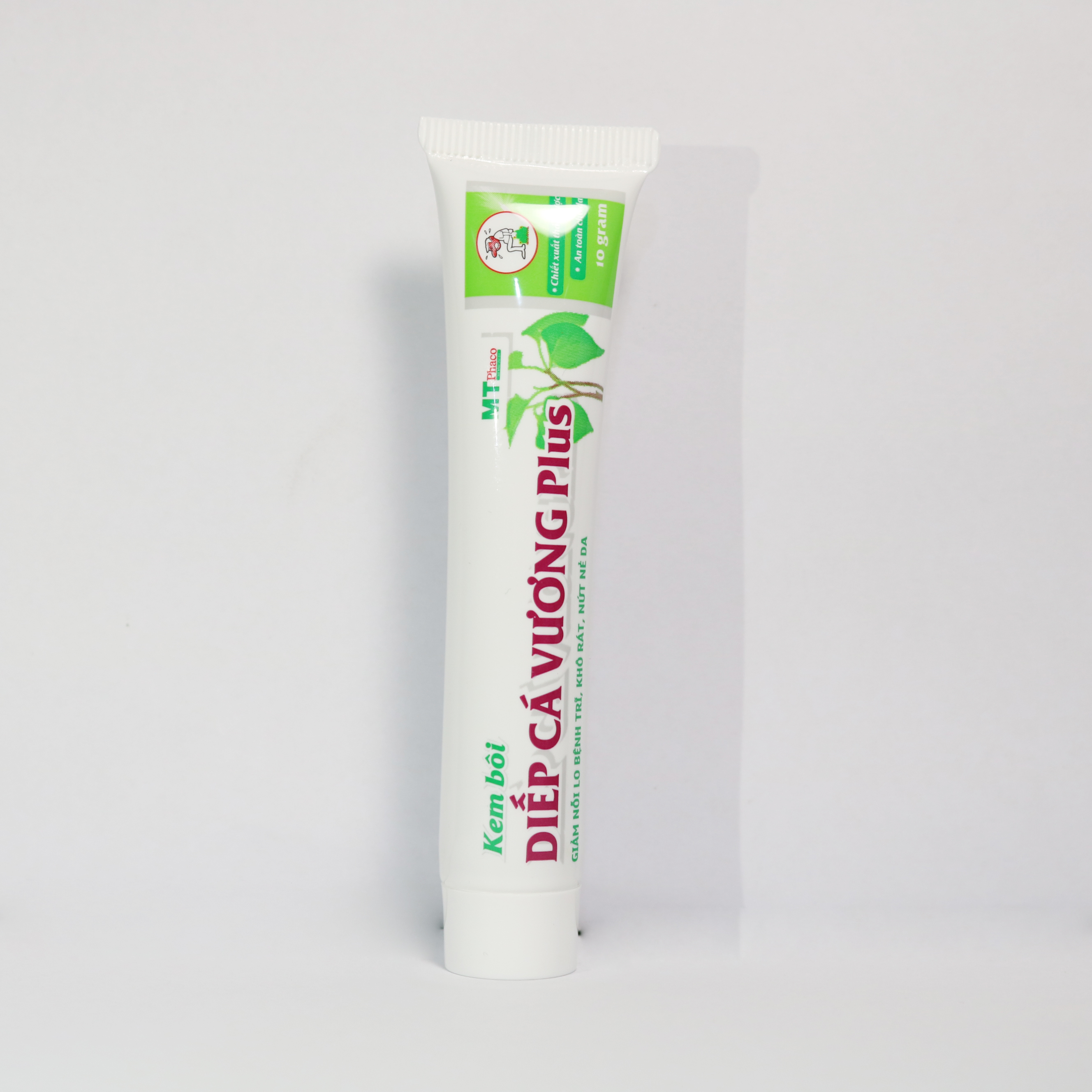 Kem bôi trĩ Diếp Cá Vương Plus giảm nỗi lo bệnh trĩ, giảm đau rát búi trĩ, giảm nứt nẻ da - Tuýp 10 gram chiết xuất thảo dược an toàn cho da