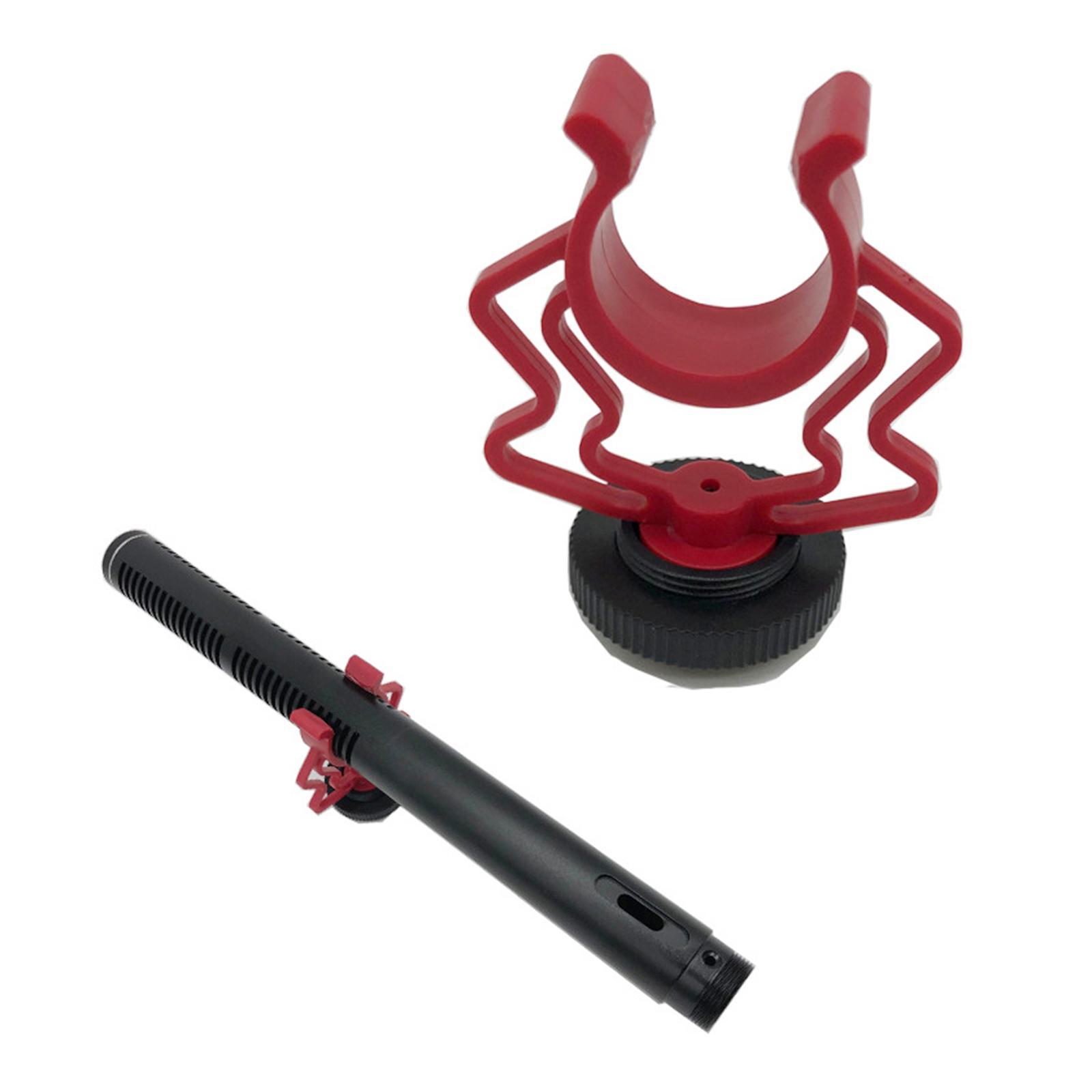 Portable Cold Shoe Mount Adapter Mic Bracket Stable Mic Shock Mount for DSLR