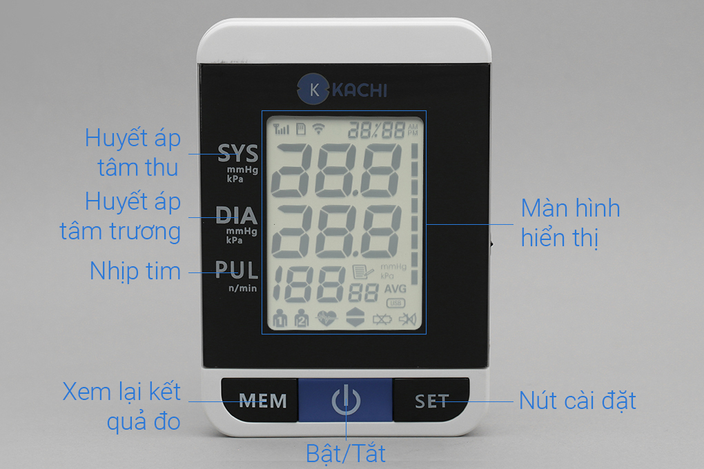 Máy đo huyết áp tự động Kachi MK167 - Hàng chính hãng