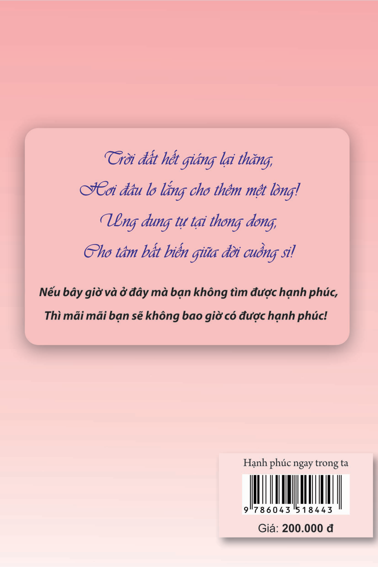 Hạnh phúc ngay trong ta