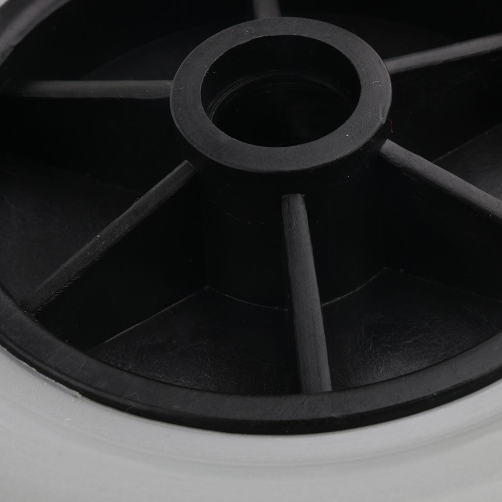 2Pcs 8" Anti-skid & Wear Electric Drive Wheelchair Wheel Castors, Solid Tyre