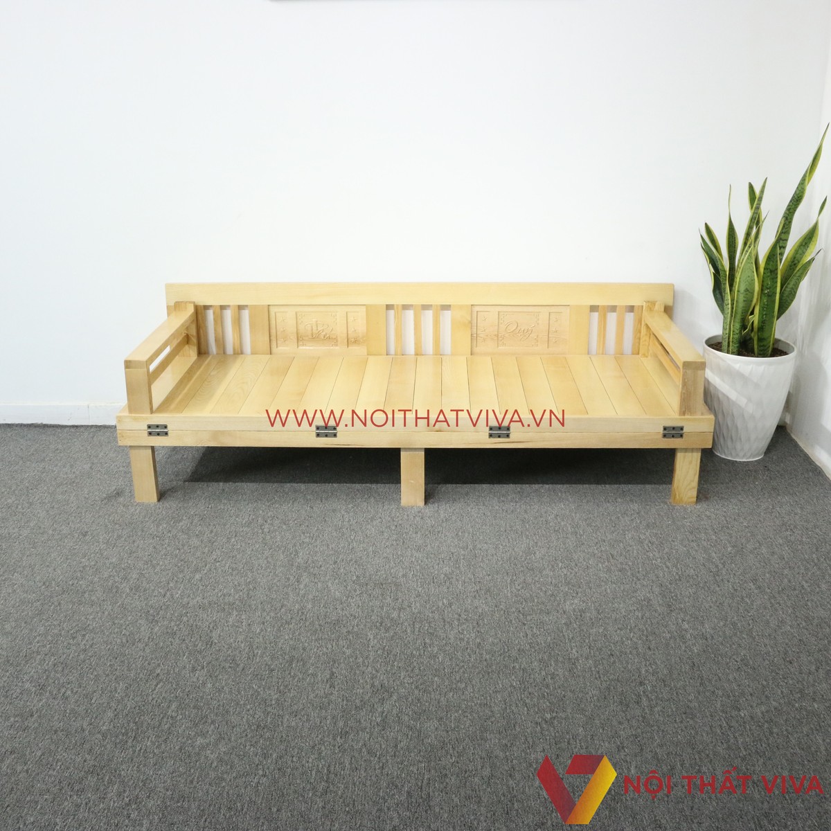 Ghế Gấp Trường Kỷ Gỗ Sồi Tự Nhiên Đẹp Giá Rẻ