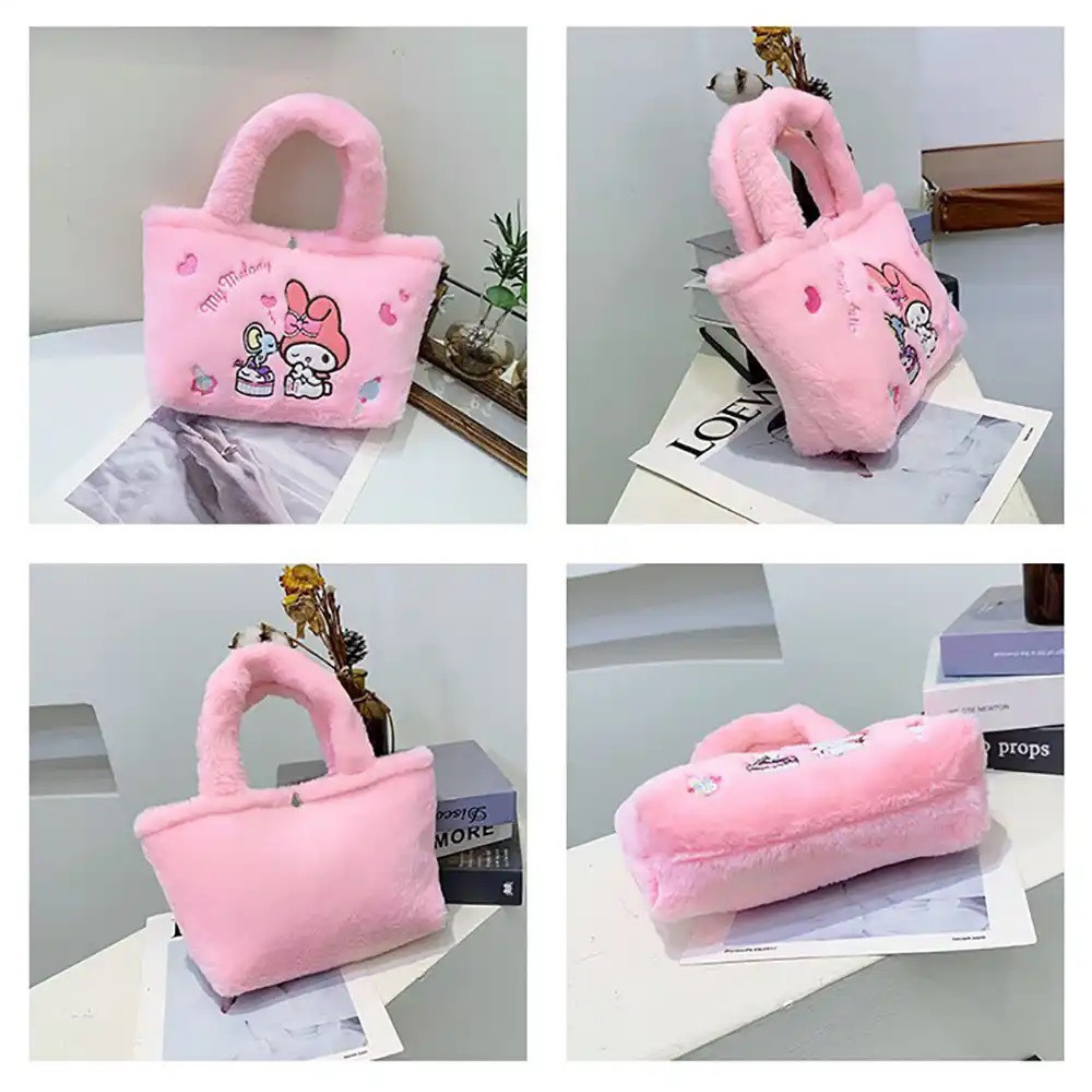 Túi cho bé nhiều họa tiết hoạt hình đáng yêu Baby-S, Túi xách cho bé dáng tote phong cách Hàn Quốc xinh xắn - STX043