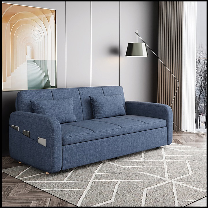 Giường Sofa Gấp Gọn Thông Minh. Ghế Sofa Giường. Giường Sofa Gấp Gọn Thành Ghế Sofa Có Ngăn Chứa Đồ Tiện Ích. Toàn Bộ Khung Thép Chịu Lực Sơn Tĩnh Điện