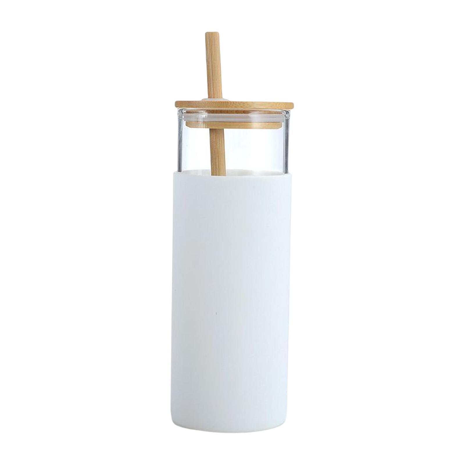 Bamboo Lid Glass Cup High Borosilicate Bamboo Lid for Takeaway Tea