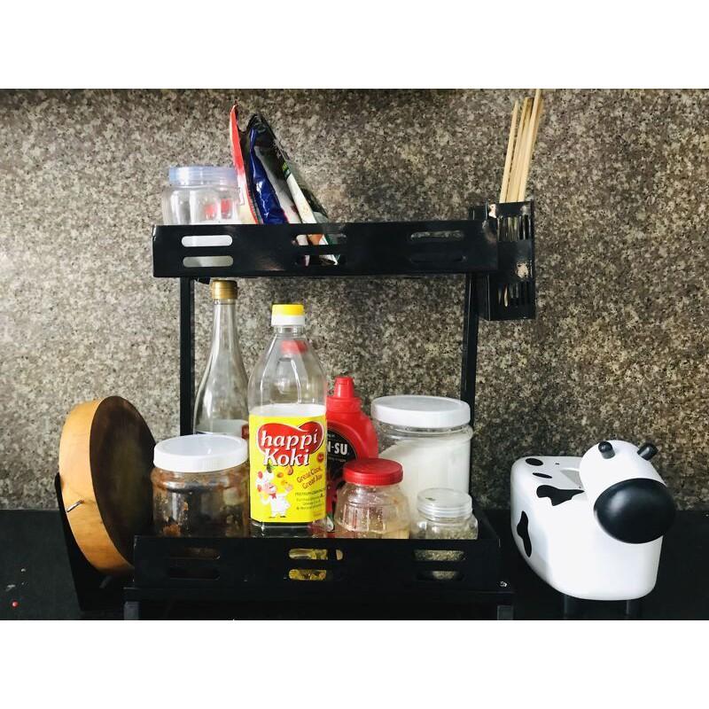 Kệ Để Đồ Nhà Bếp Để Gia Vị Bằng Sắt 2 Tầng, 3 Tầng Đa Năng