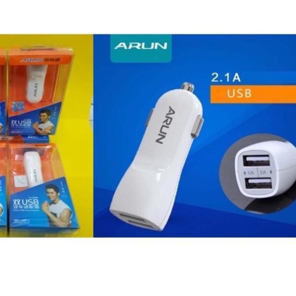 Cốc sạc xe hơi Arun 2 cổng - Hàng Chính Hãng