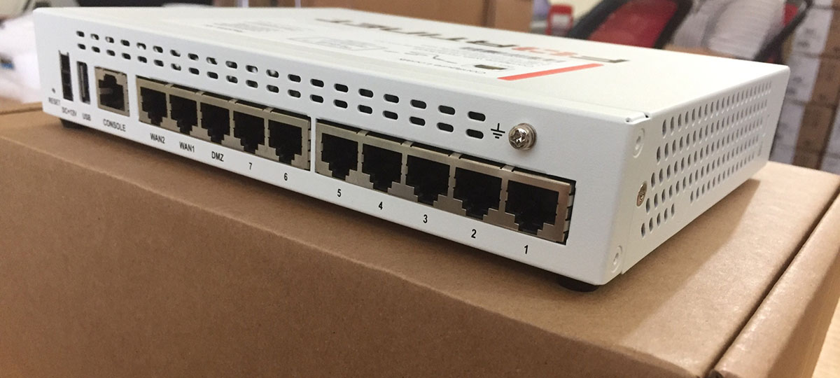 Tường lửa Firewall Fortinet FortiGate FG-60E 10x 1GE RJ45 ports - Hàng nhập khẩu