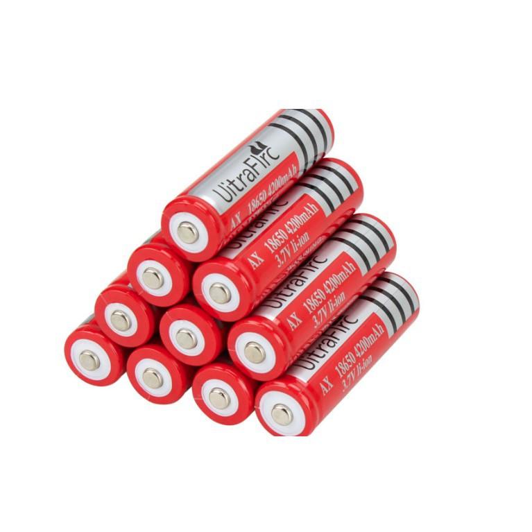 PIN SẠC ULTRAFIRE 3.7V 4200MAH LI-ION 18650 dùng cho đèn pin quạt mini sạc dự phòng chất lượng nhất