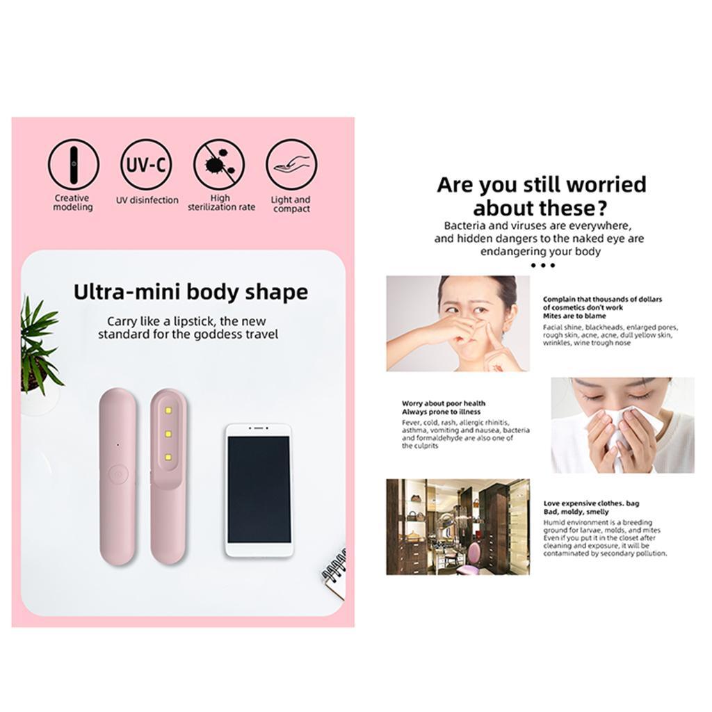 Handheld Portable USB Mini UV Sterilization Disinfection Stick Lamp