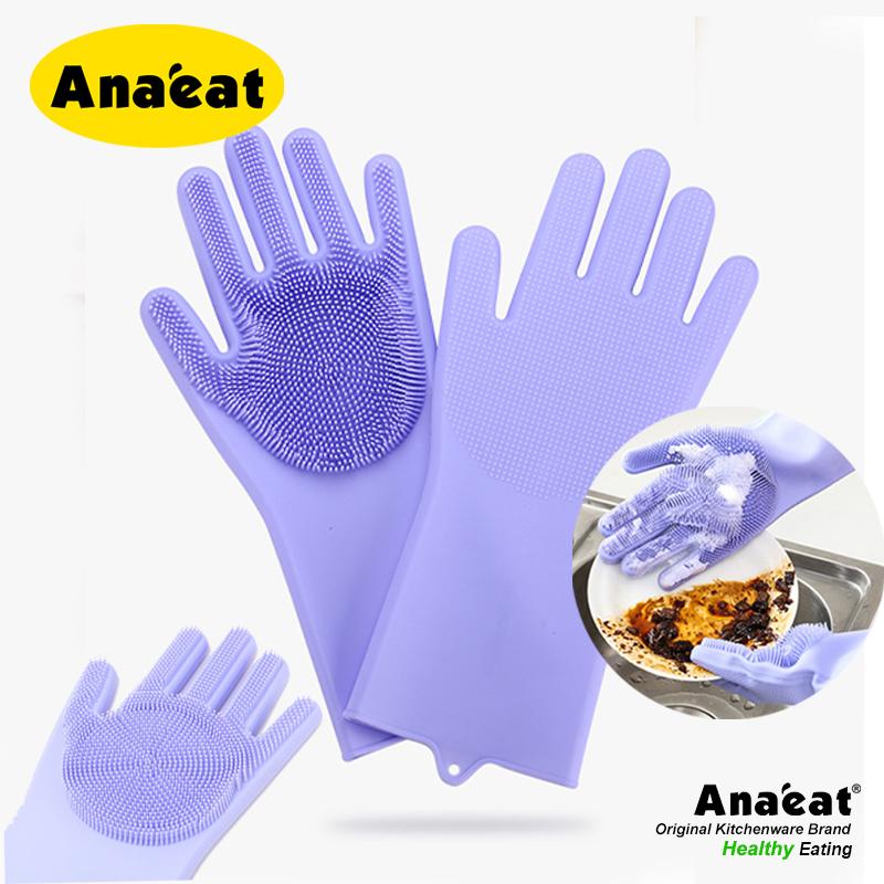 Đôi Găng Tay ANAEAT Bằng Cao Su Để Rửa Chén Và Chà Rửa Nhà Bếp