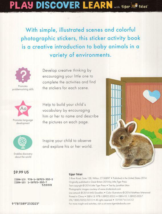 Sách ngoại văn: Baby Animals Sticker Activities