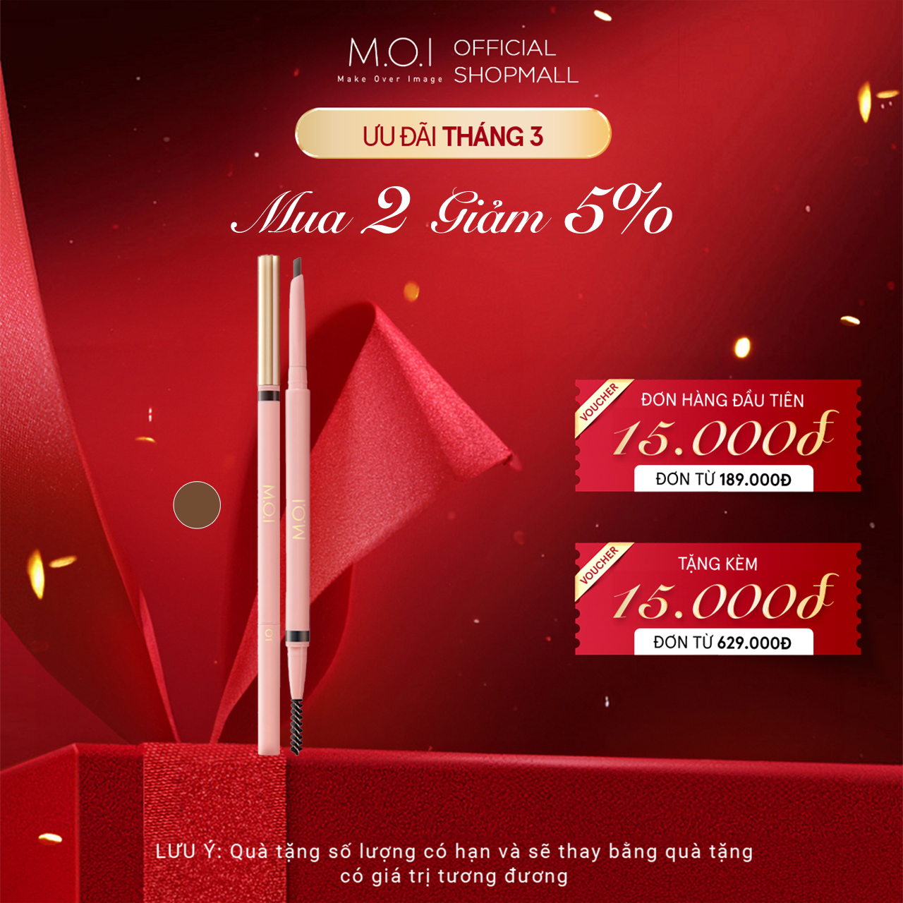 Chì kẻ mày M.O.I Perfect Shape Eyebrow Pencil