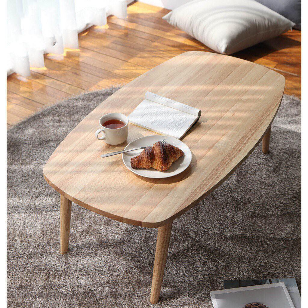 Bàn trà sofa 1m1 kiểu hàn gỗ thông tự nhiên sáng đẹp bảo hành 1 năm