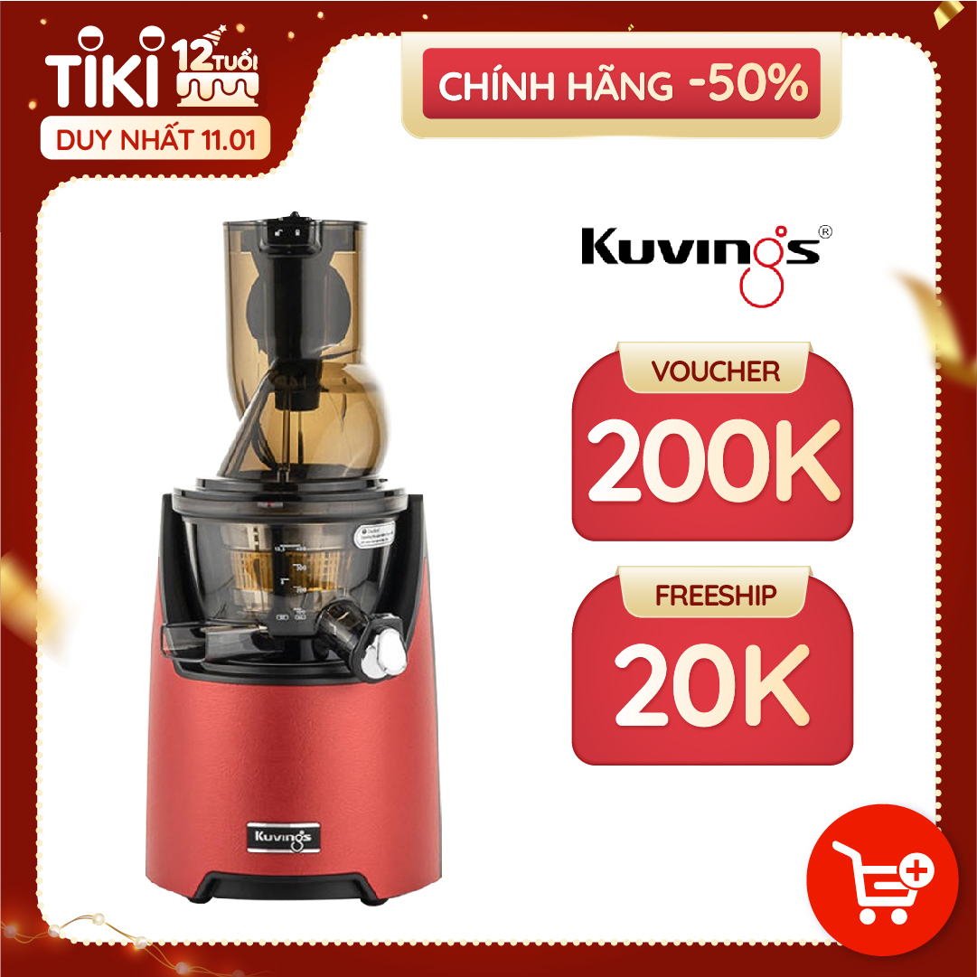 Máy ép trái cây Kuvings EVO820 đỏ - Hàng Chính Hãng