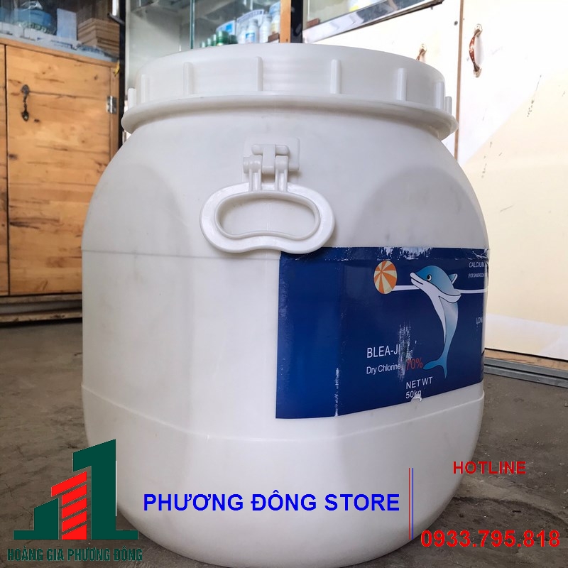 Bột khử khuẩn Chlorine Cá heo 70% _50kg