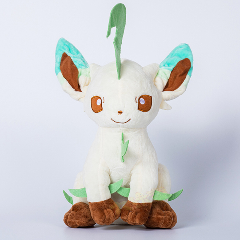 Gấu bông pokemon Eevee (eevui) Leafeon hệ cỏ lá cây (20cm--->30cm) nguyên tem nguyên tag xịn mịn đẹp hàng cao cấp, an toàn cho trẻ nhỏ