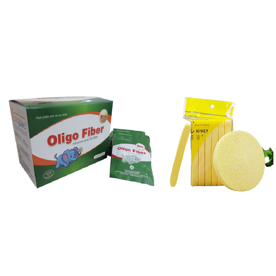 Thực phẩm bảo vệ sức khỏe Oligo fiber - Tặng bọt biển rửa mặt cao cấp