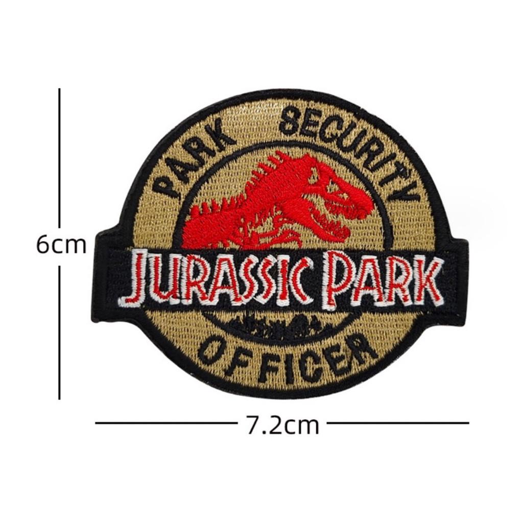 Patch_miếng dán velcro vải Jarussic Park công viên khủng long