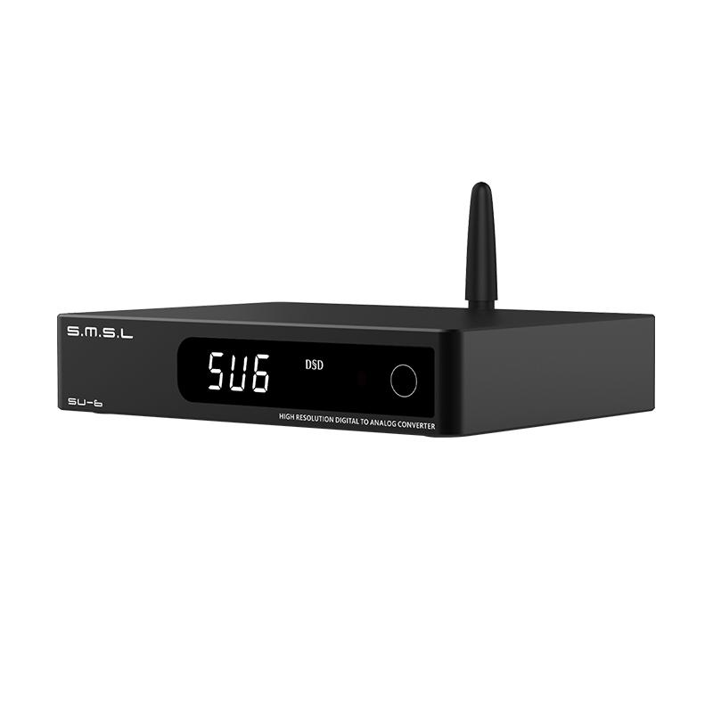 Bộ giải mã SMSL SU-6 ES9038Q2M OPA1612*4 32Bit/768kHz DSD512 Bluetooth 5.0 SU6 Máy tính để bàn Mini DAC có điều khiển từ xa