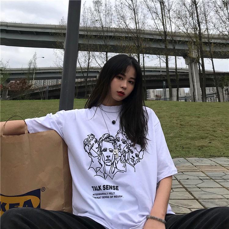 Áo thun oversize nam nữ talk sense chất liệu vải tốt cotton M L XL màu trắng Trumunisex aothununisex aophongnam