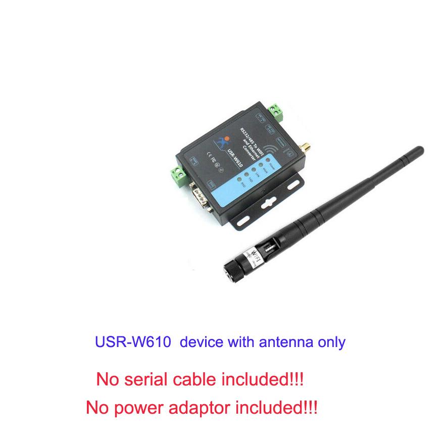 USR-W610 RS485/RS232 hỗ trợ Cổng Modbus TCP/RTU Bộ chuyển đổi WiFi nối tiếp sang Ethernet công nghiệp