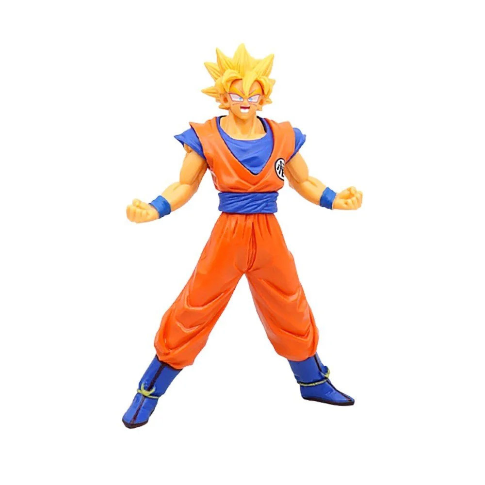 Mô hình DragonBall Songoku tóc vàng dang tay cao 17cm