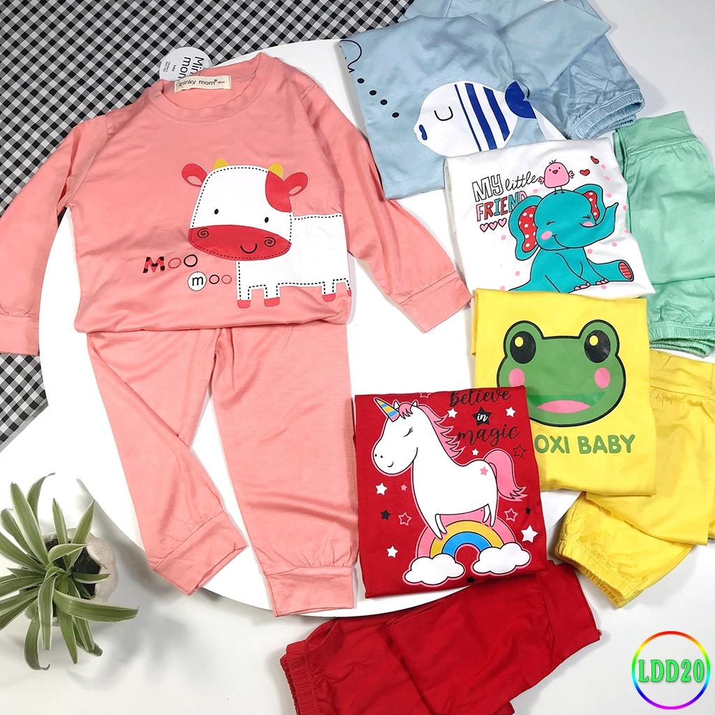 Bộ Dài Tay Cho Bé LDD20 Đồ Bộ Thun Lạnh Cao Cấp Mềm Mịn Thoáng Mát Dễ Chịu, Thoải Mái Cho Bé