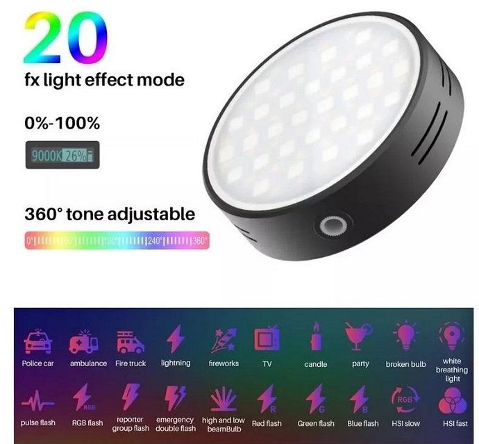 Đèn led Ulanzi VIJIM R66 RGB Hàng Chính Hãng