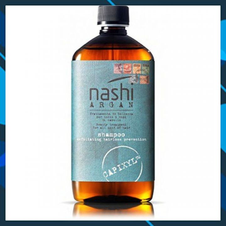 [+Tặng mũ trùm] DẦU GỘI GIẢM RỤNG TÓC NASHI ARGAN EXFOLIATING HAIRLOSS PREVENTION 500ML