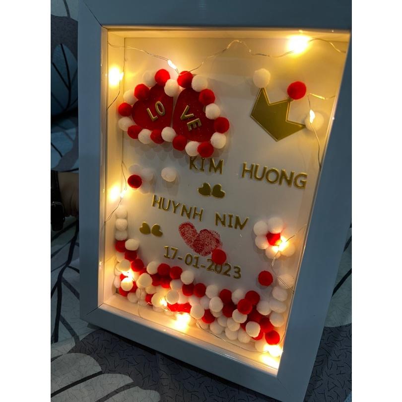 Khung hình in dấu tình yêu, quà tặng tình yêu Valentine’s Day