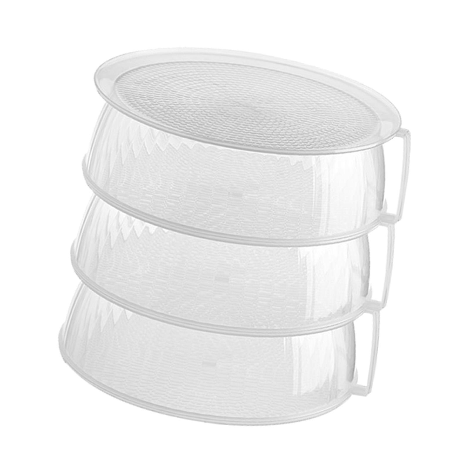 Clear Portable Storage Container Box Dust Proof Stackable for Kitchen Home