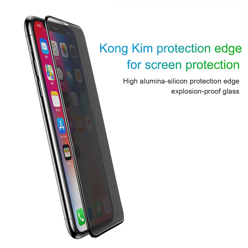 Miếng dán kính cường lực 3D chống nhìn trộm cho iPhone XR / iPhone 11 6.1 inch hiệu ANANK - Hàng chính hãng