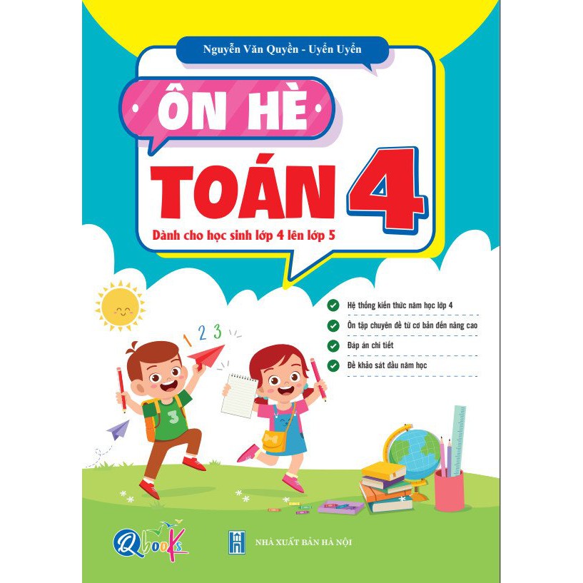 Sách Combo Ôn Hè Toán và Tiếng Việt 4 Dành cho học sinh lớp 4 lên 5