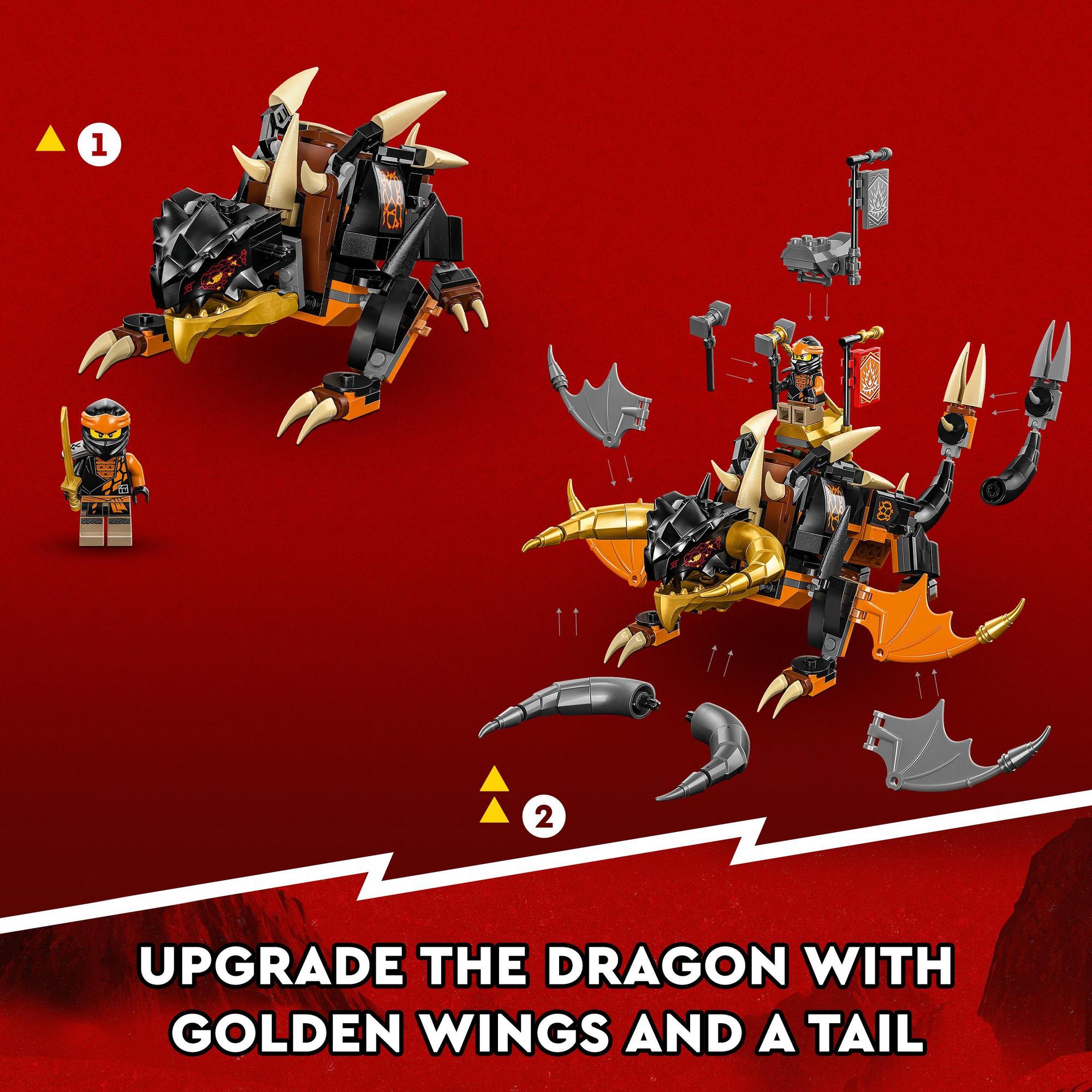 LEGO Ninjago 71782 Rồng Thần Tiến Hóa Của Cole (285 Chi Tiết)