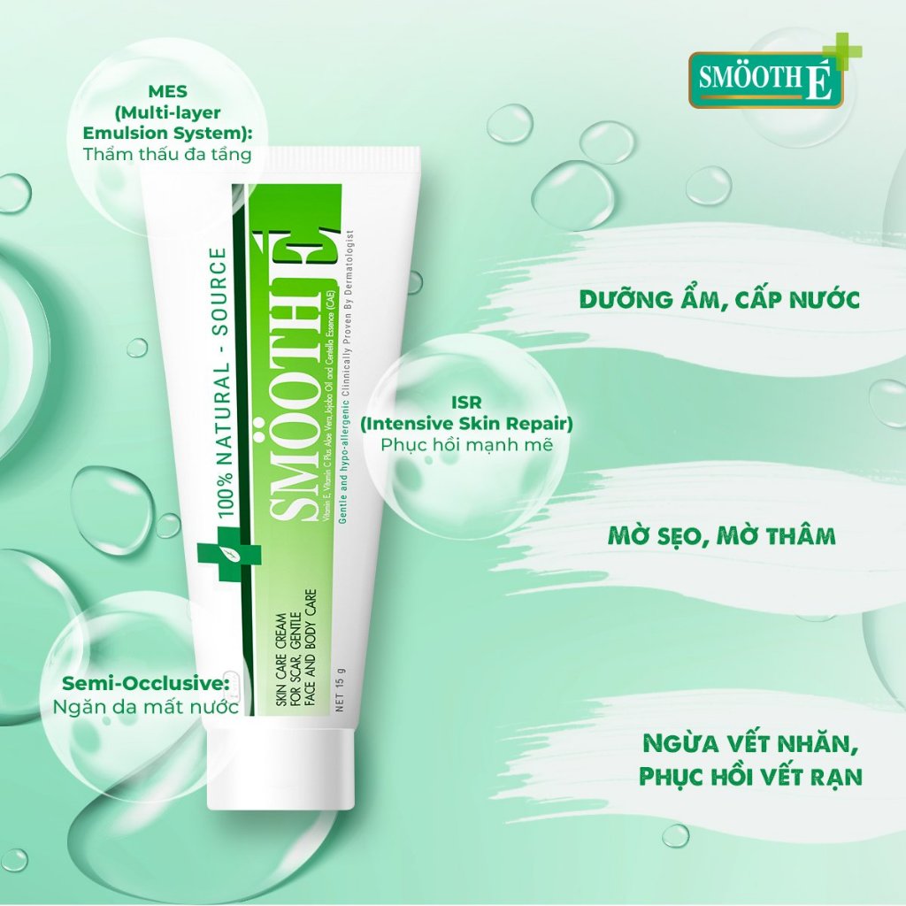 Kem Dưỡng Ẩm Mờ Thâm Mụn Sáng Da Thái Lan Smooth E Cream