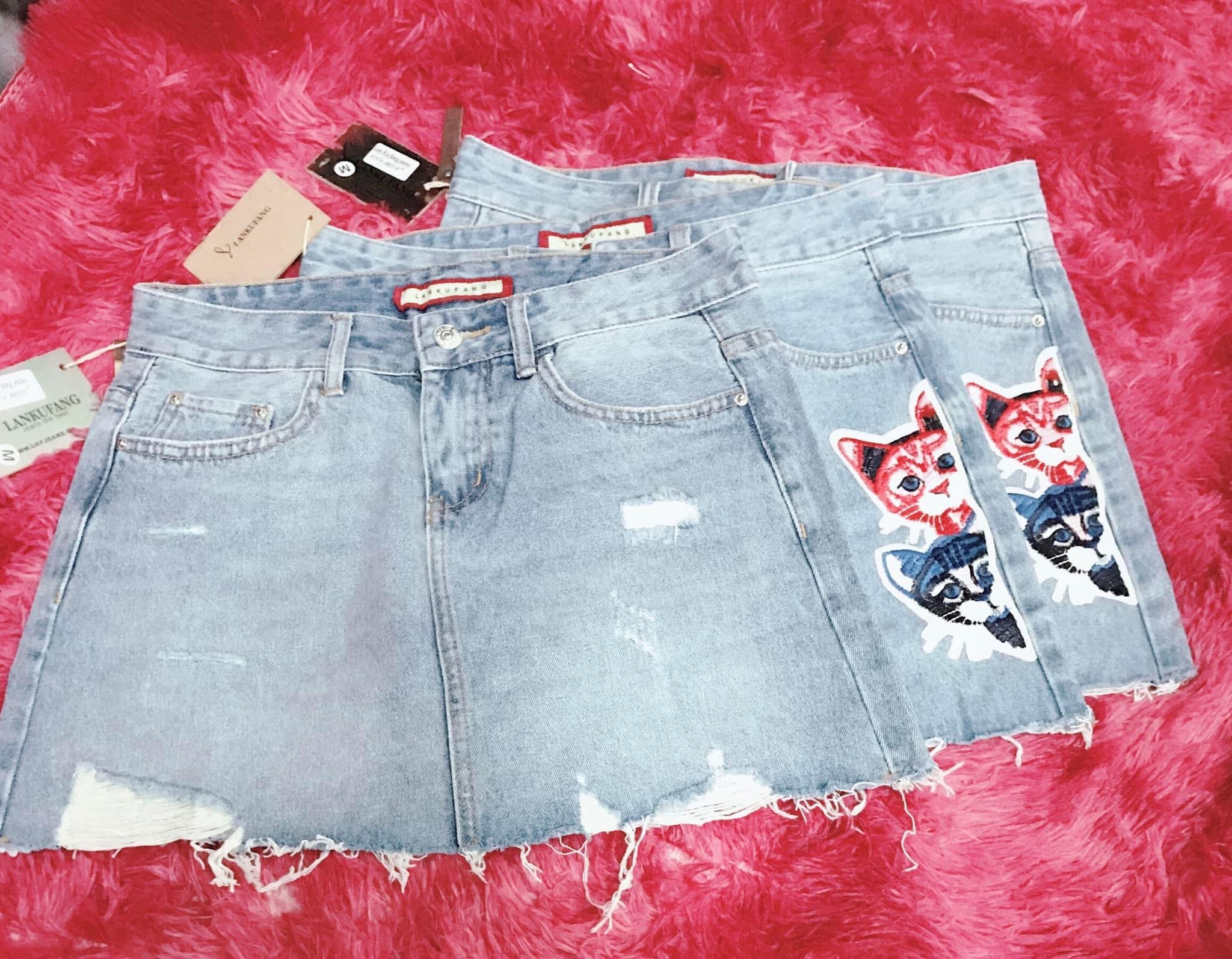 Chân váy jeans