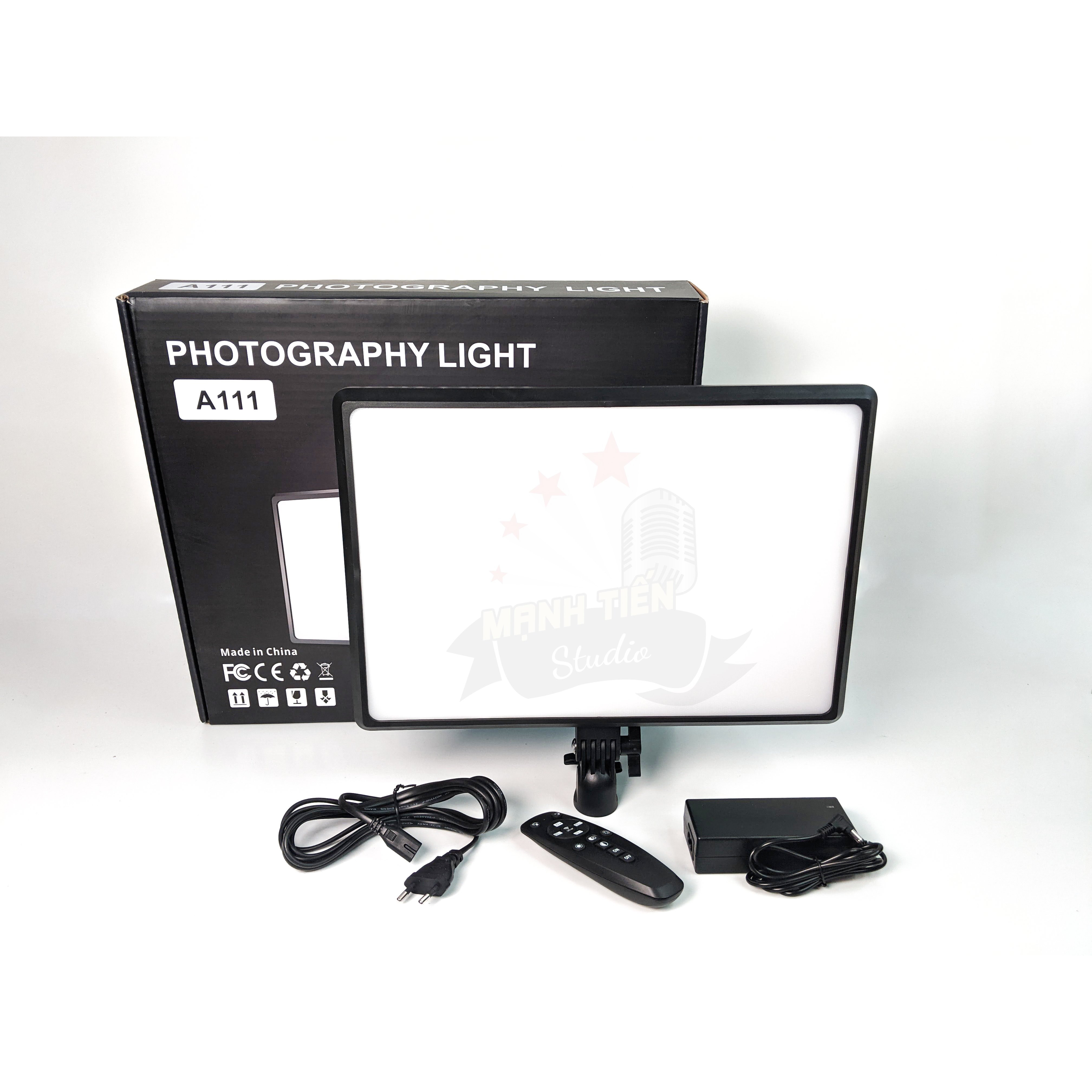 Đèn studio A111 - Hỗ trợ chụp ảnh chuyên nghiệp - Photography light - Đèn hỗ trợ livestream, chụp ảnh, quay phim 3 chế độ sáng ( 3600K - 6000K) - Công suất 100W - Có remote