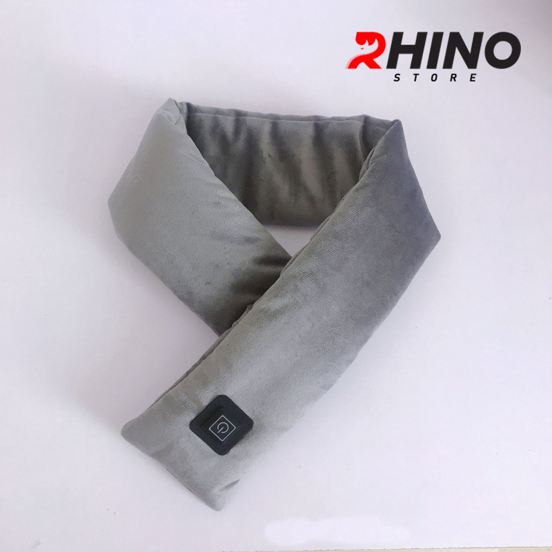 Khăn quàng cổ điện tạo nhiệt nam nữ Rhino W101 giữ ấm, mát xa (tùy chọn), sạc pin tích điện giảm đau mỏi cổ vai gáy hiệu quả