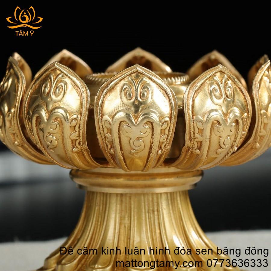 Đế Cắm Kinh Luân Hình Đóa Sen 1 Tầng, Thiết Kế Bắt Mắt, Vừa Nhiều Loại Kinh Luân, Nhiều Màu Sắc