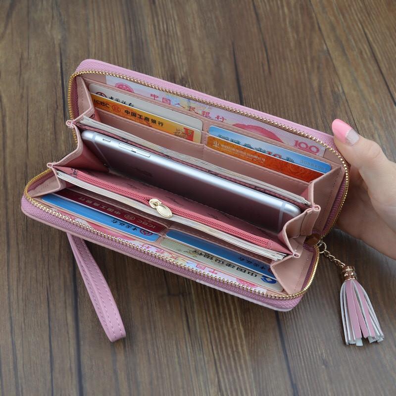 Ví da nữ đẹp mini Minoxi VN17 cầm tay nhỏ gọn giá rẻ