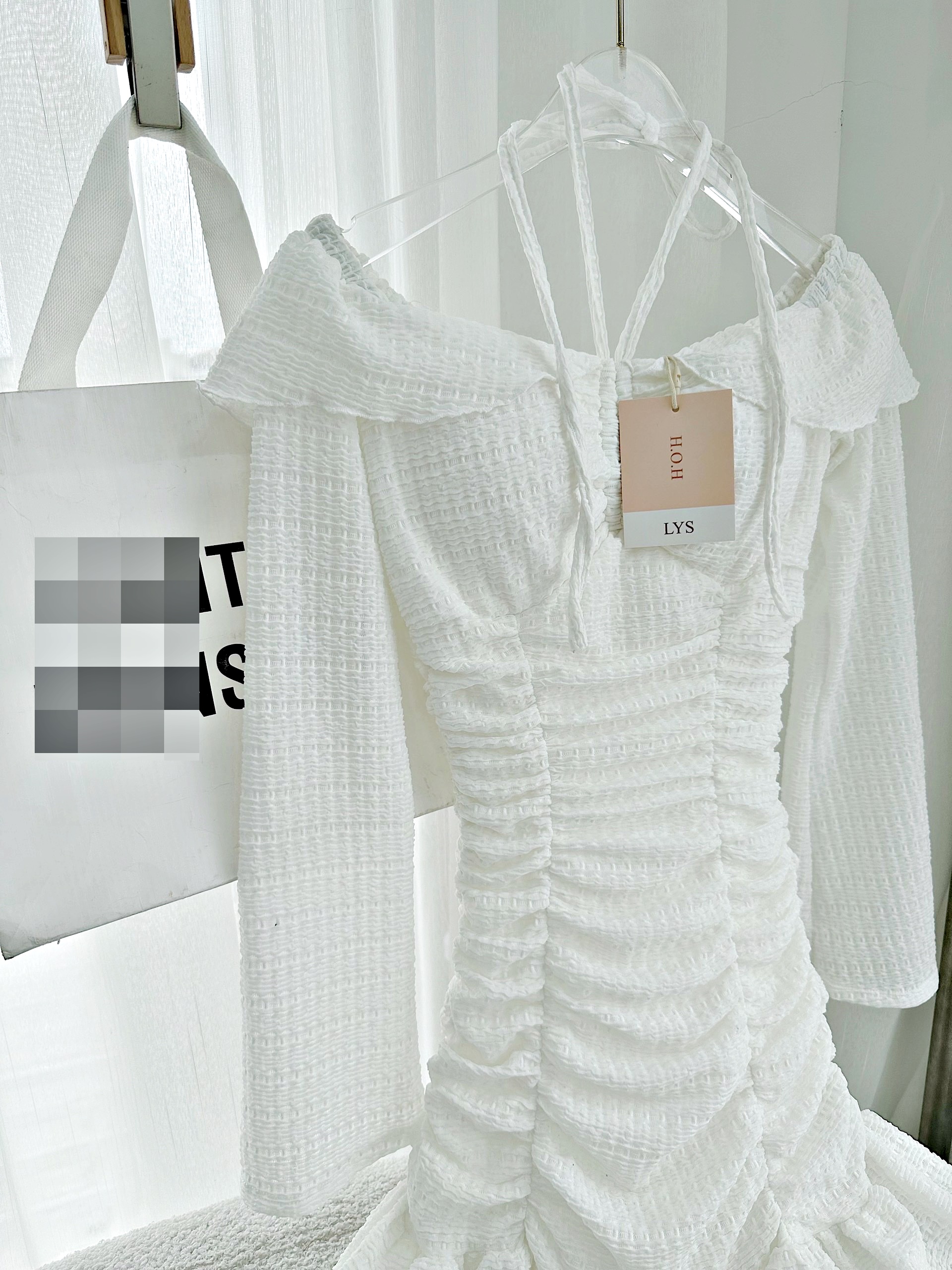 ĐẦM THUN DÂY YẾM TRỄ VAI ÔM BODY MIDI BO THUN VÁY XẾP LY XÒE HẠ EO MẶC 2 KIỂU TRƠN DÀI TAY ĐI TIỆC ĐI CHƠI DẠO PHỐ ĐI BIỂN