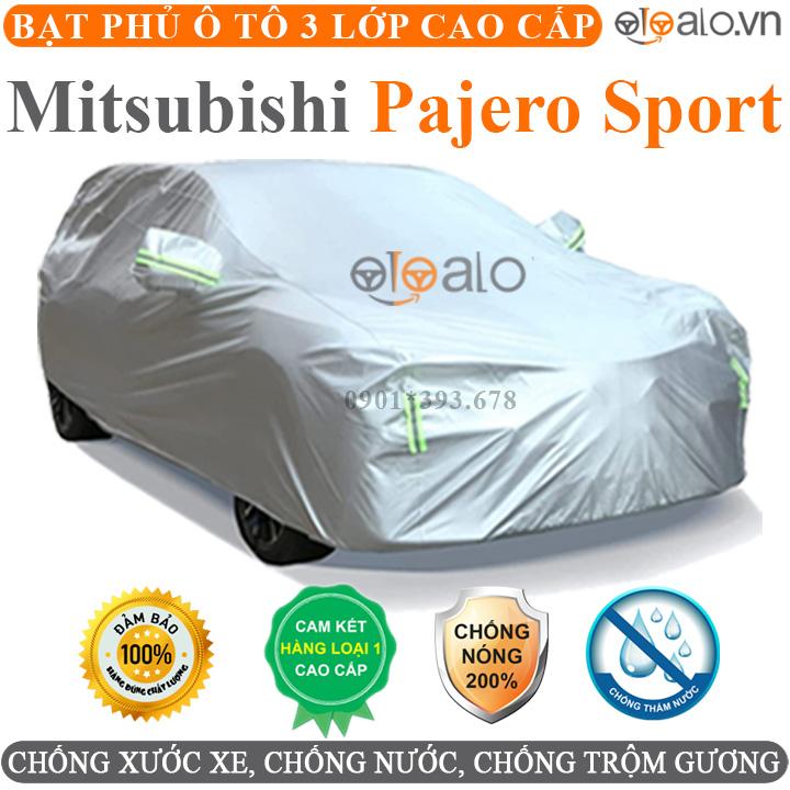 Hình ảnh Bạt phủ xe ô tô Mitsubishi Pajero Sport vải dù 3 lớp CAO CẤP BPXOT