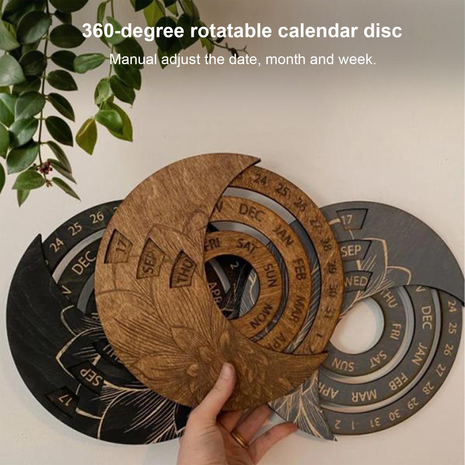 Lịch gỗ Treo tường Lịch vạn niên Trang trí cho Văn phòng Nhà hàng