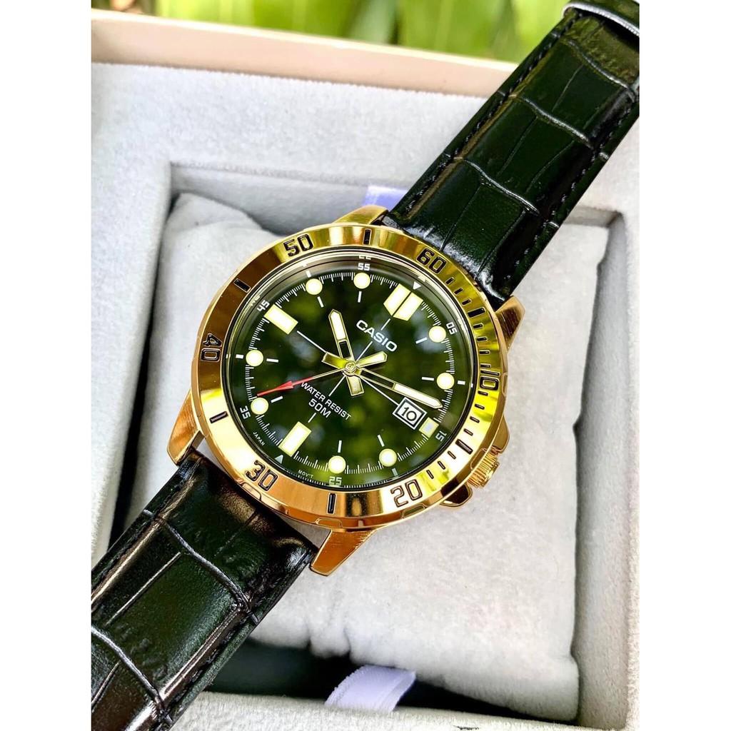 Đồng Hồ Nam Dây Da Casio Standard MTP-VD01GL-1E Chính Hãng - MTP-VD01GL-1EVUDF