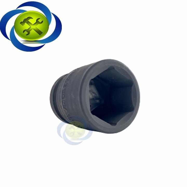 Tuýp 22mm loại 1/2 Kingtony 453522M ngắn 6 cạnh màu đen